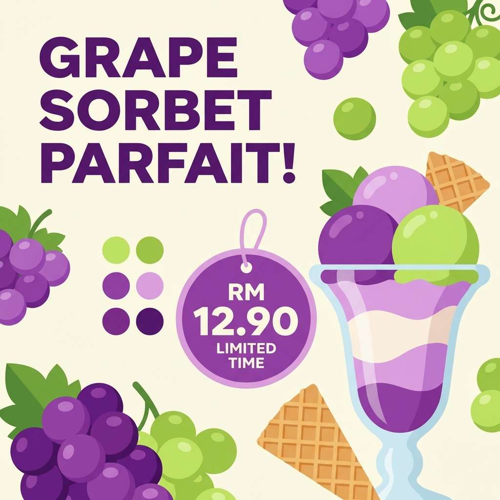 dessert promo social post