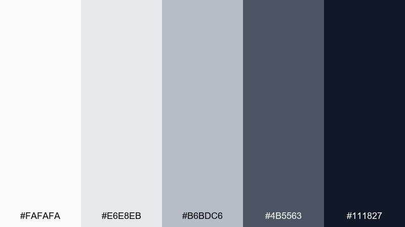 graphite receipt pharmacy blue color palette with hex codes