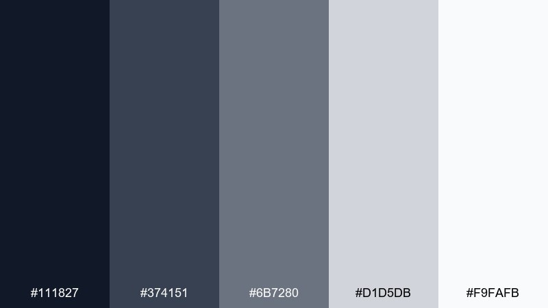 graphite reserve finance color palette with hex codes