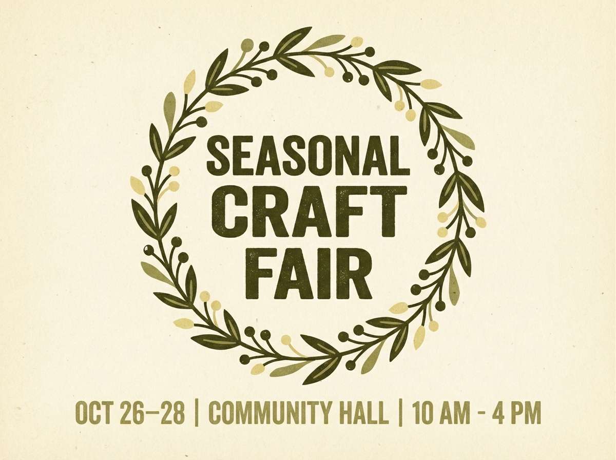 harvest wreath flyer