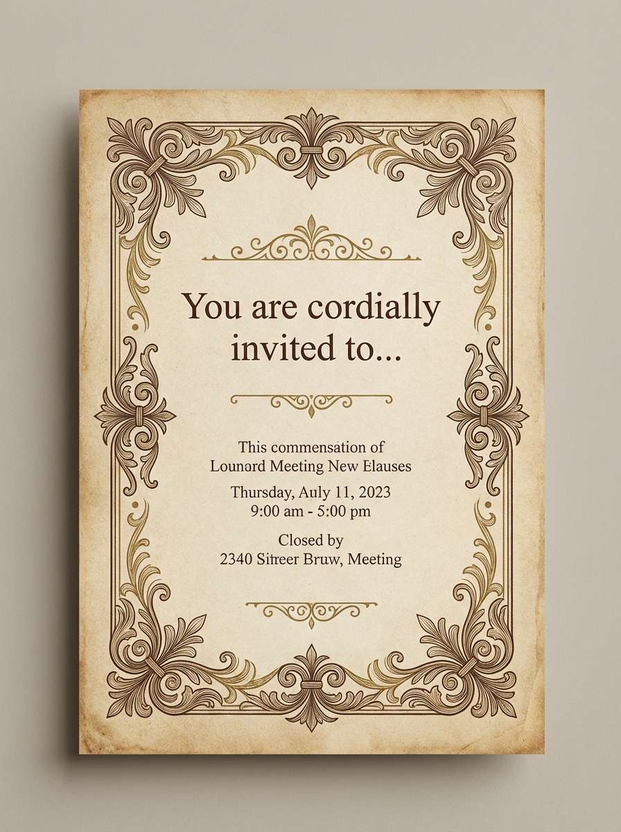 candlelit invitation design