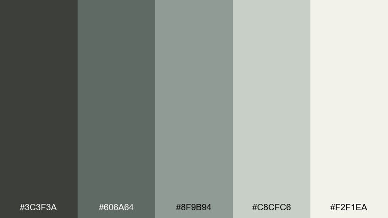 graveyard mist zombie apocalypse color palette with hex codes