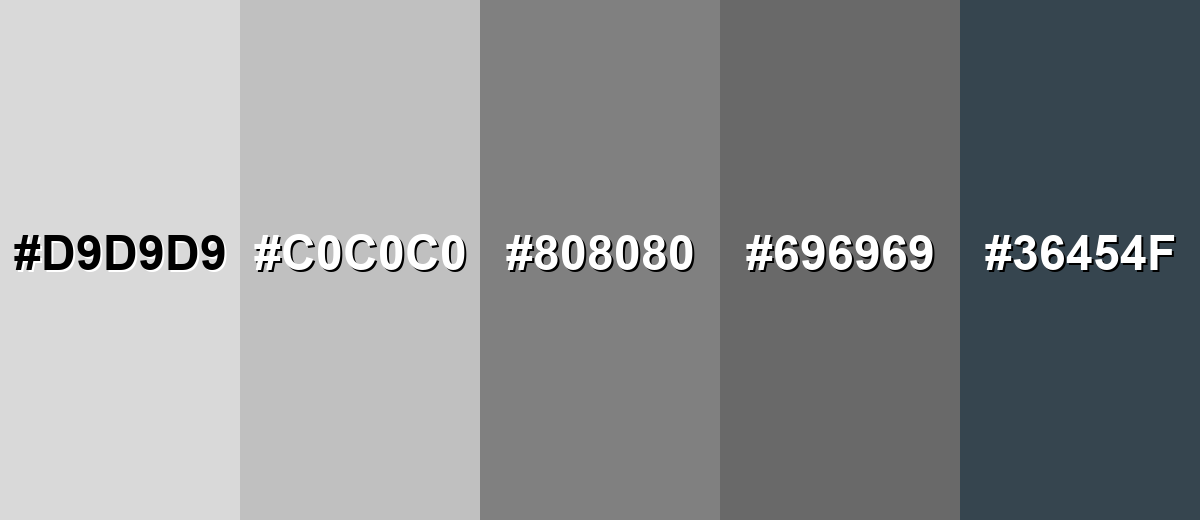 shades and variations of gray-color
