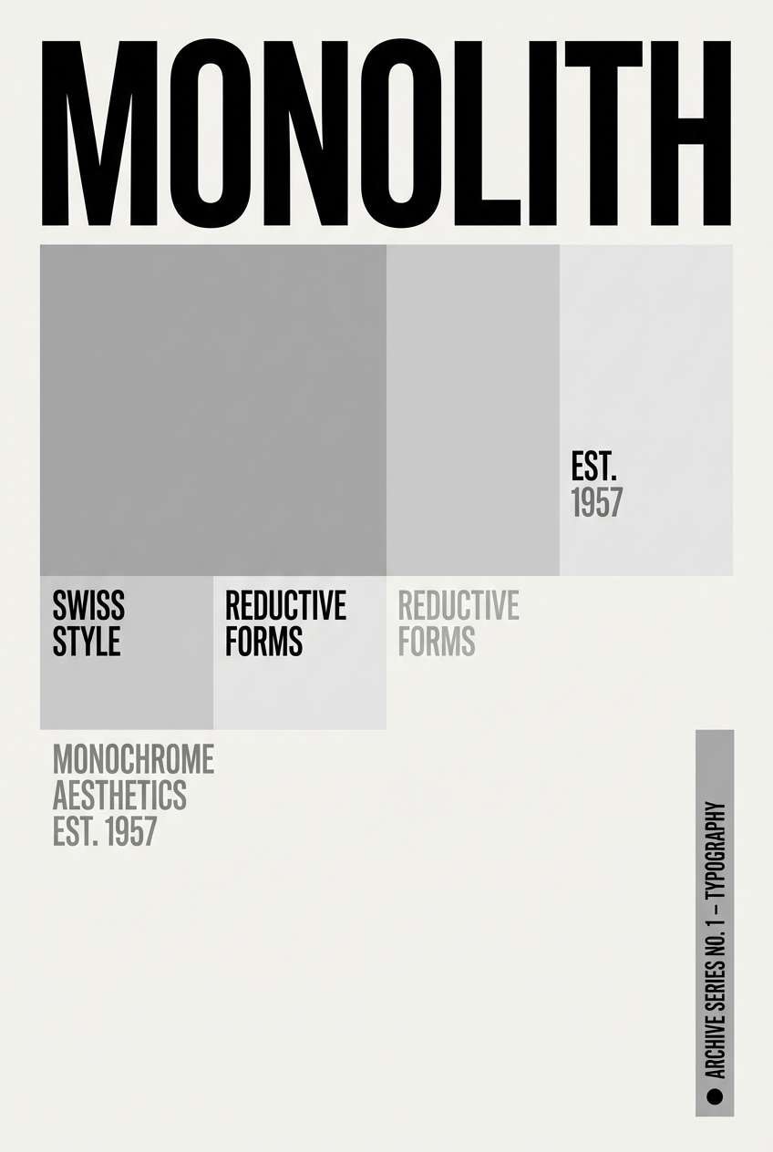 minimal typography poster