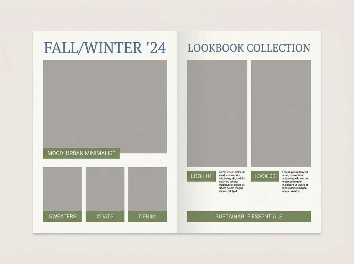 fashion lookbook layout