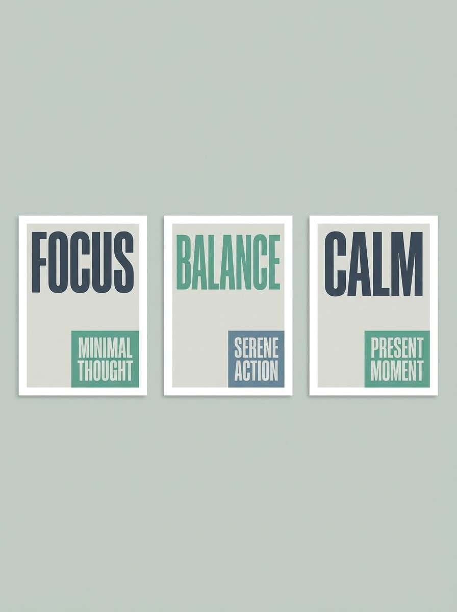 minimal typography posters