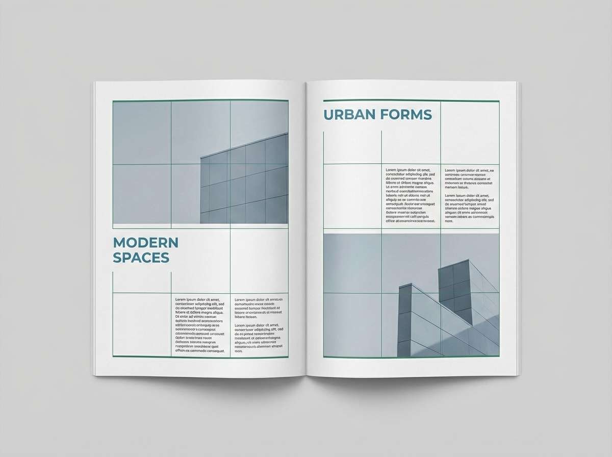 design magazine spread