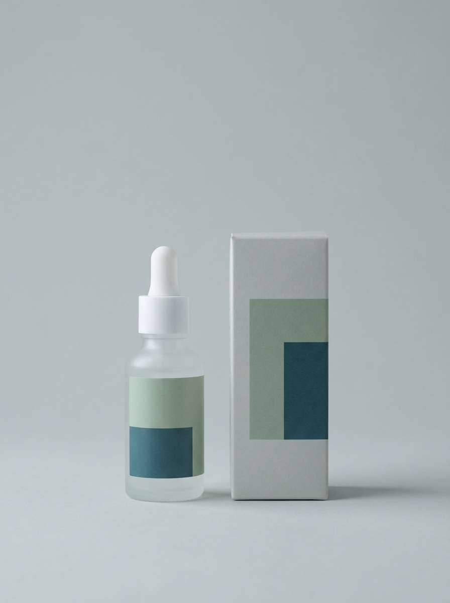 skincare packaging studio shot