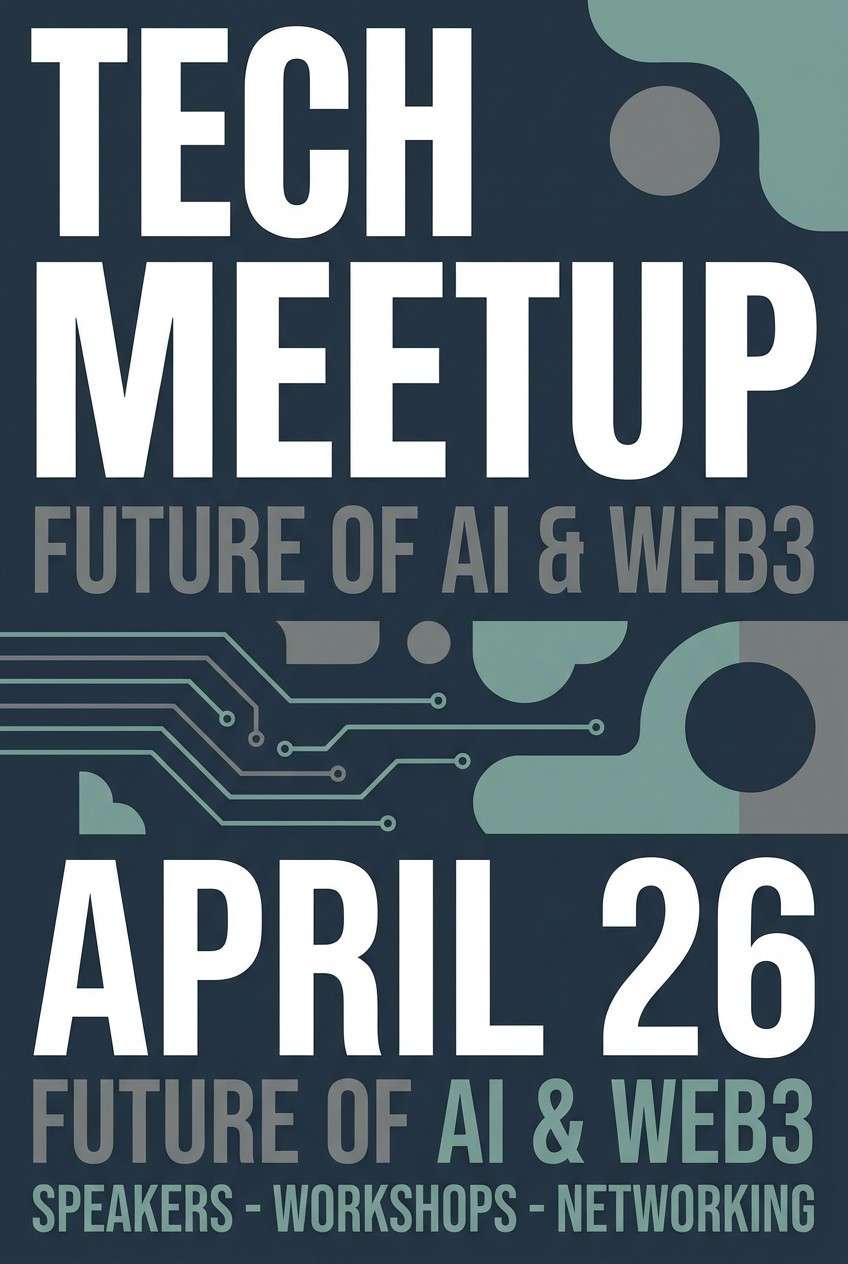 tech meetup poster
