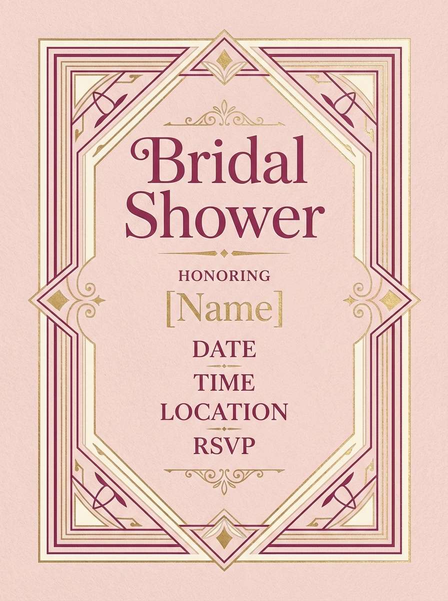 bridal shower invitation