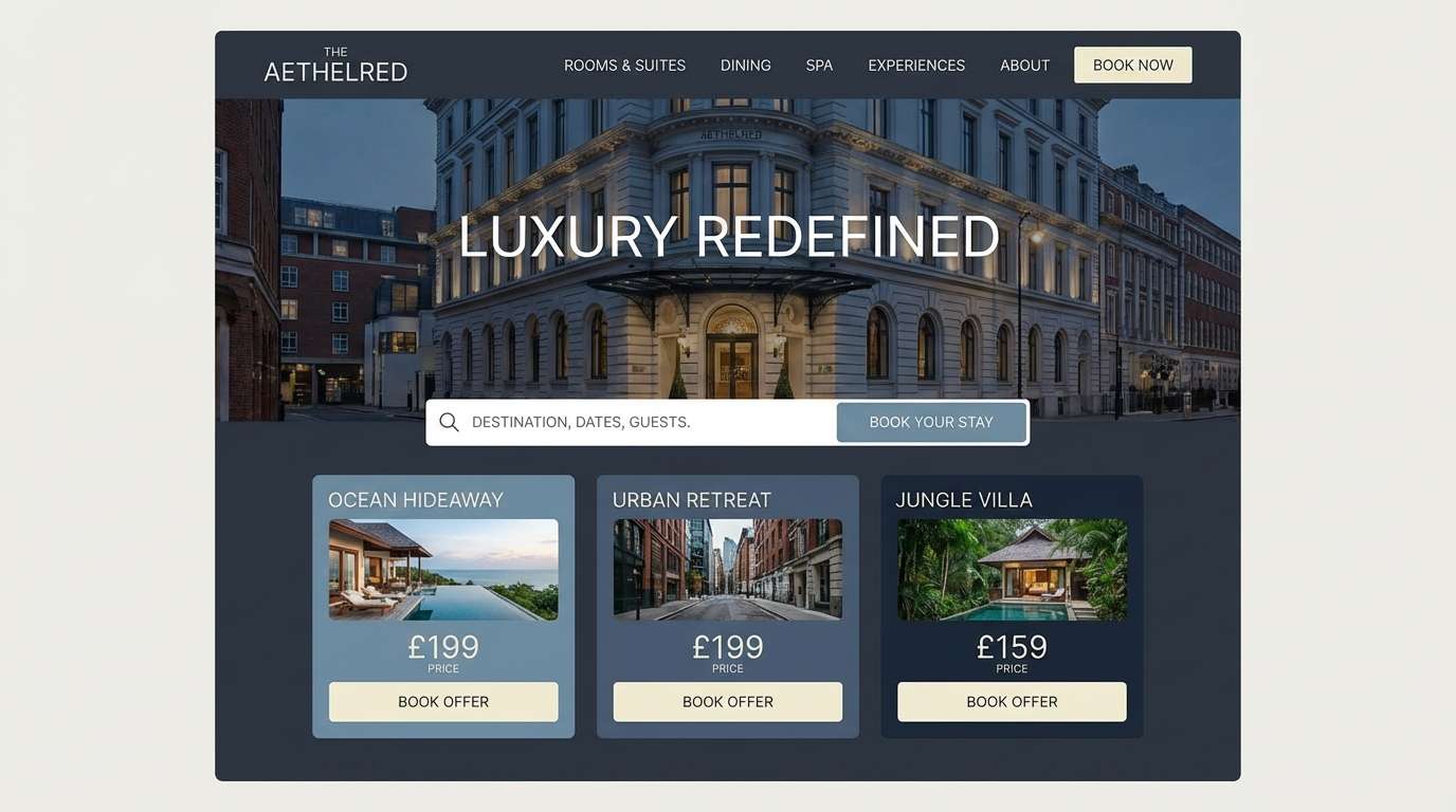 luxury hotel ui
