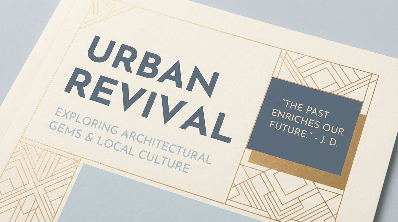 editorial header layout