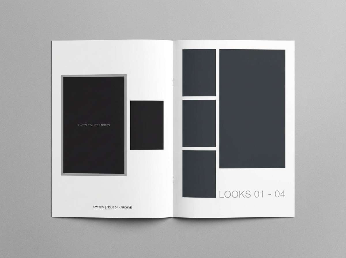 fashion lookbook spread