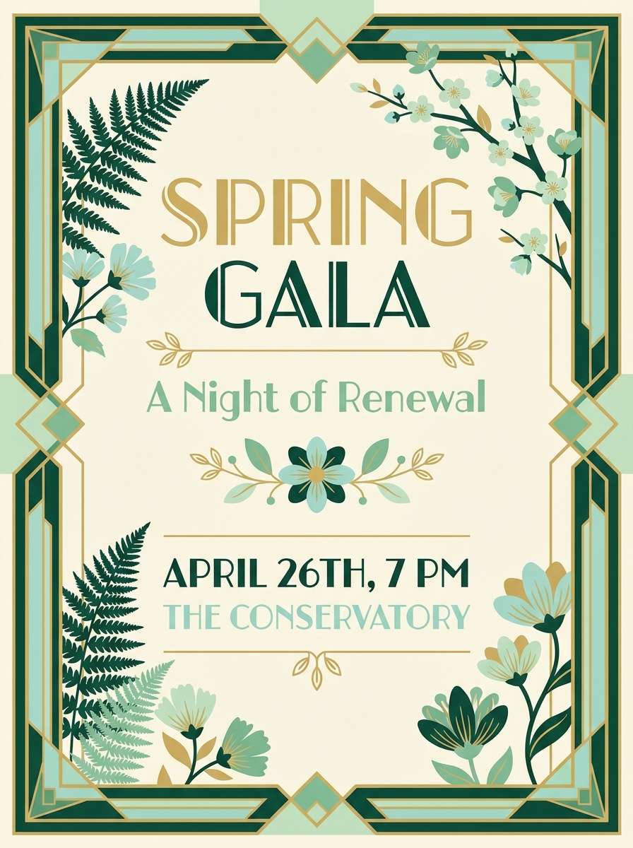spring gala flyer