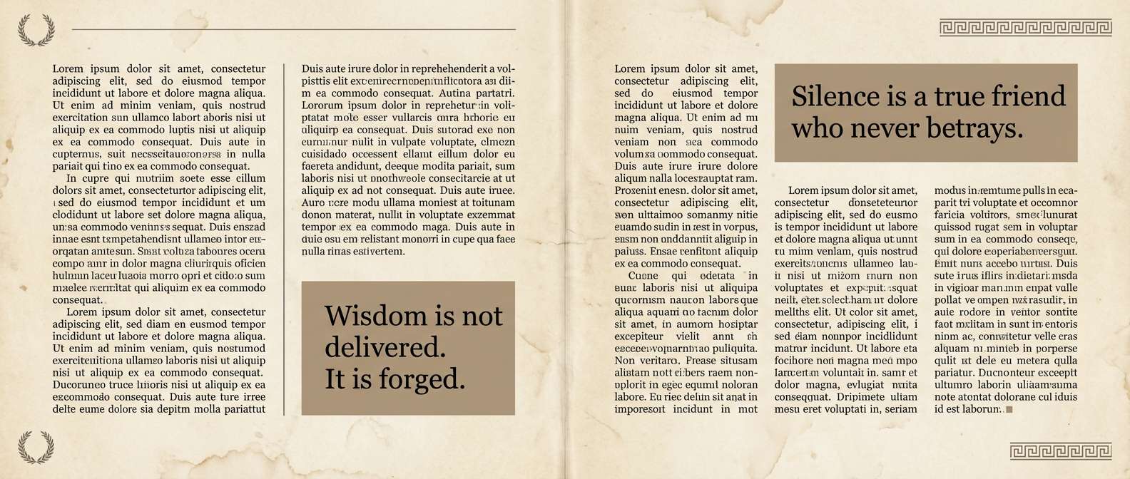 smoky editorial spread layout