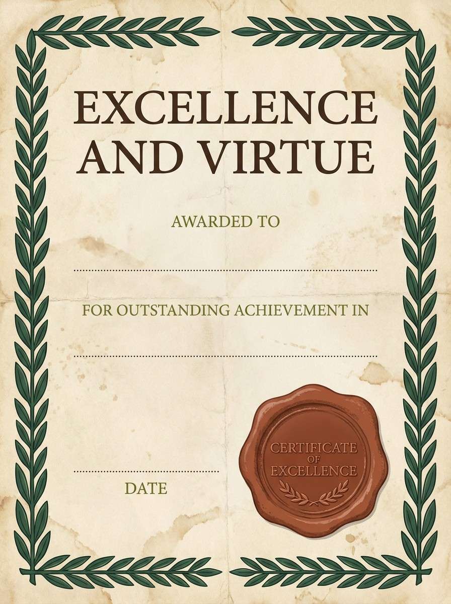 laurel certificate design