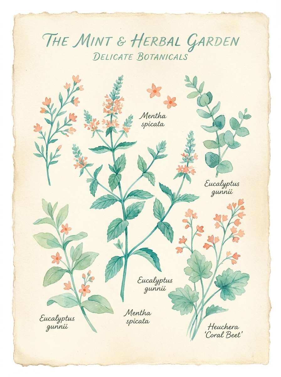 spring watercolor botanical poster