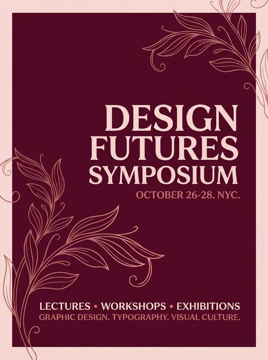 wine red event poster