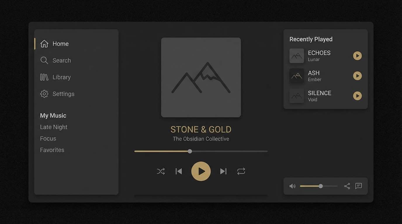 obsidian dark mode ui