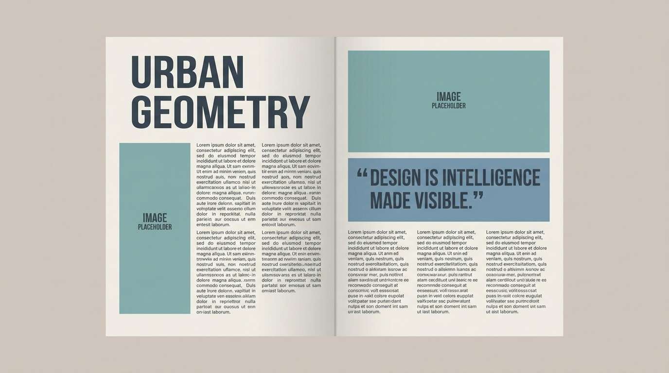 editorial spread layout