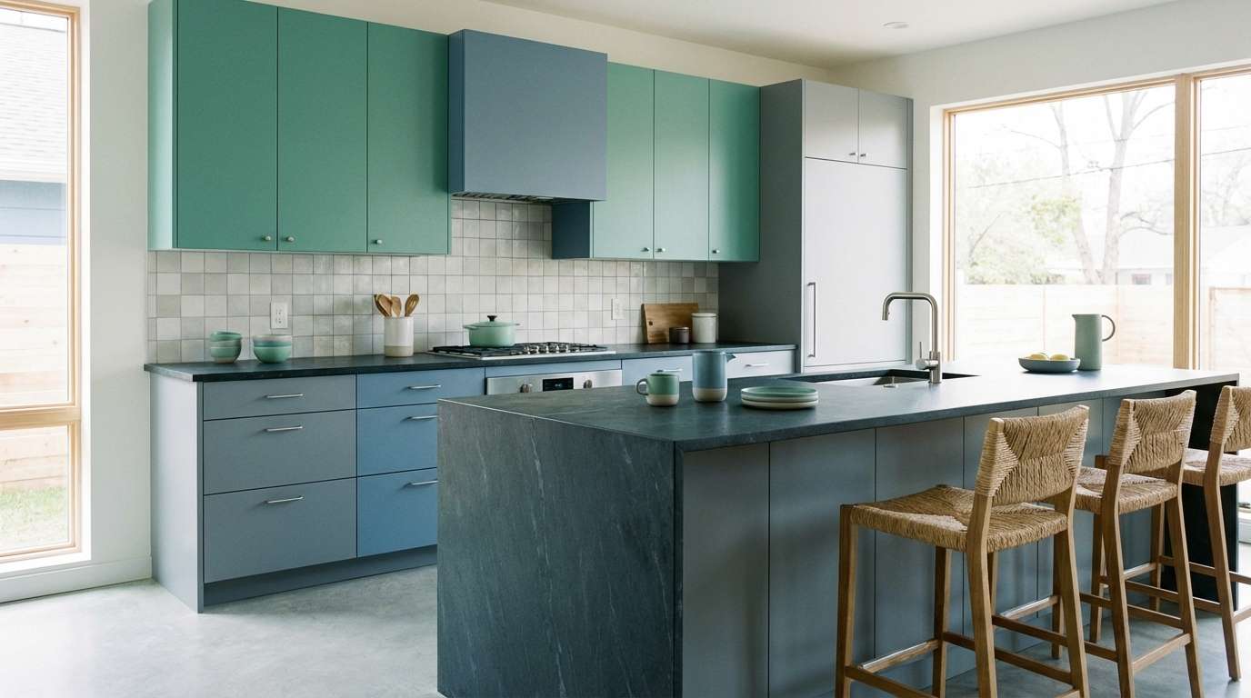 modern kitchen color styling