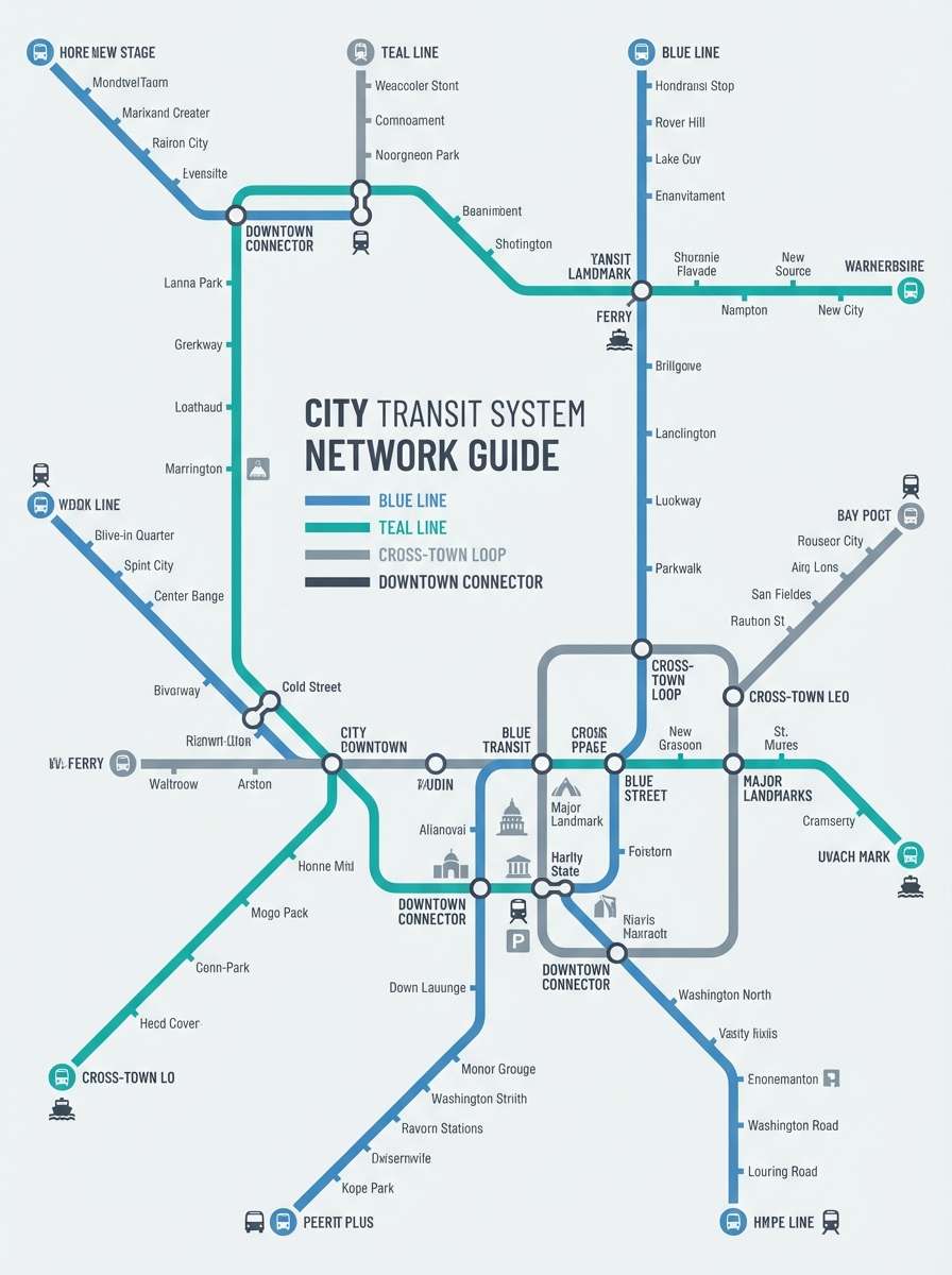 transit map poster