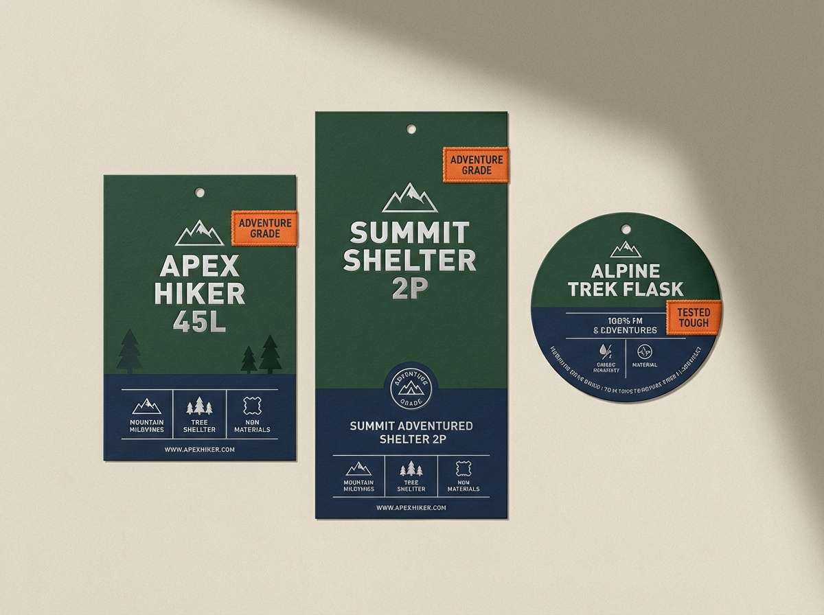 outdoor packaging label studio