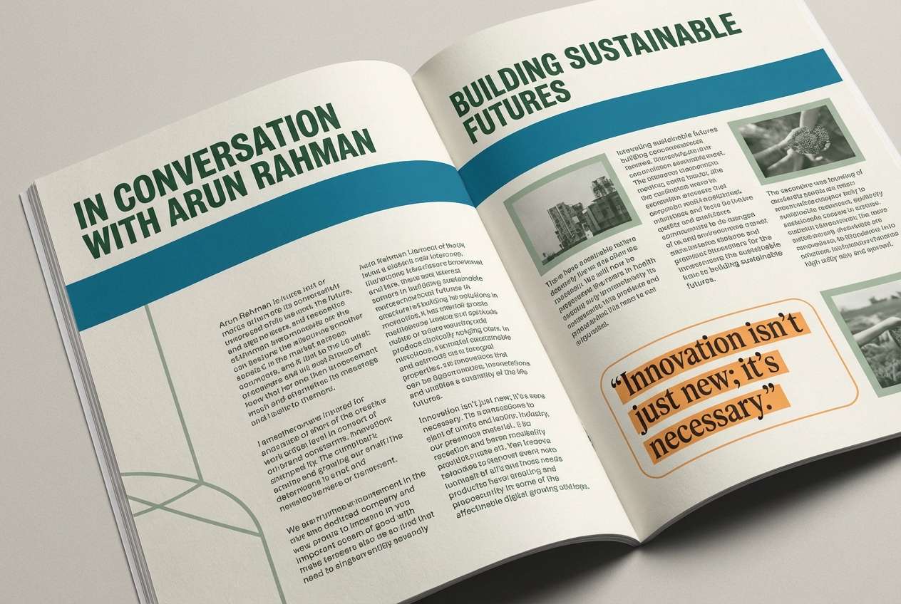 magazine spread color blocks