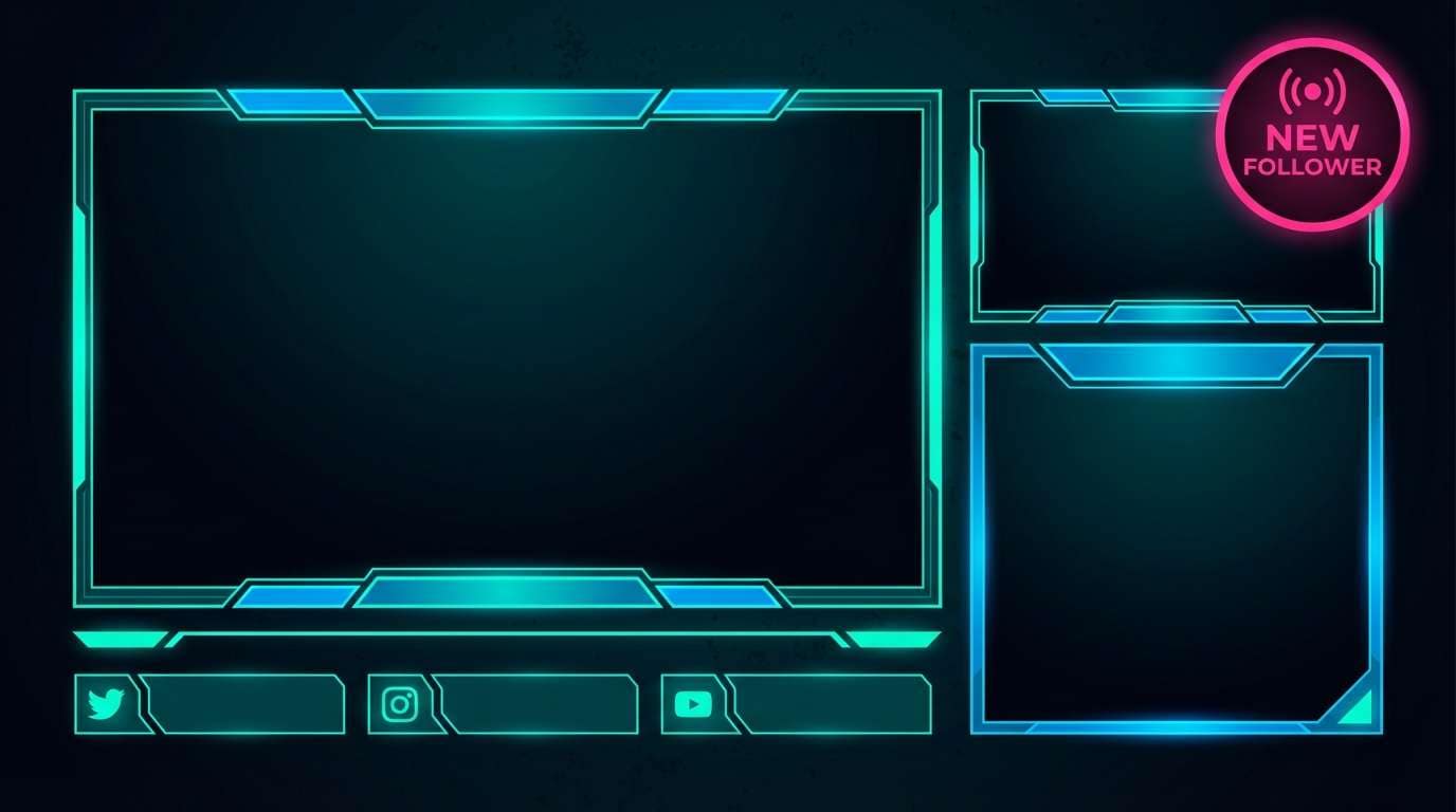 neon stream overlay