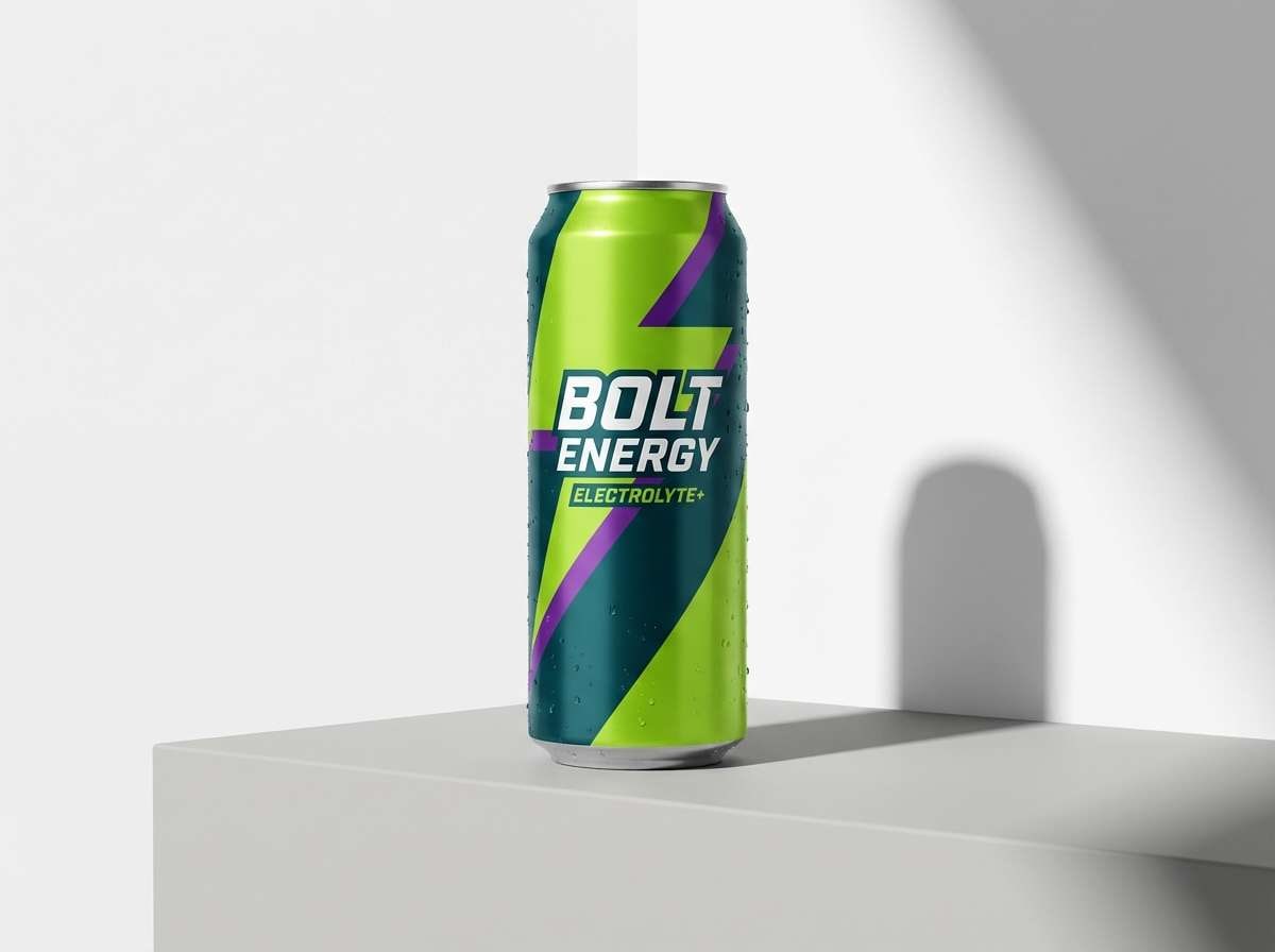 energy drink can ad