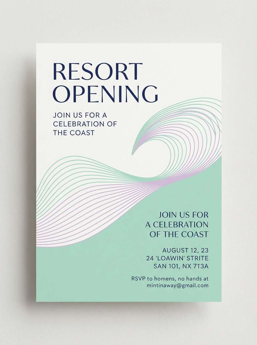 lavender tide invitation