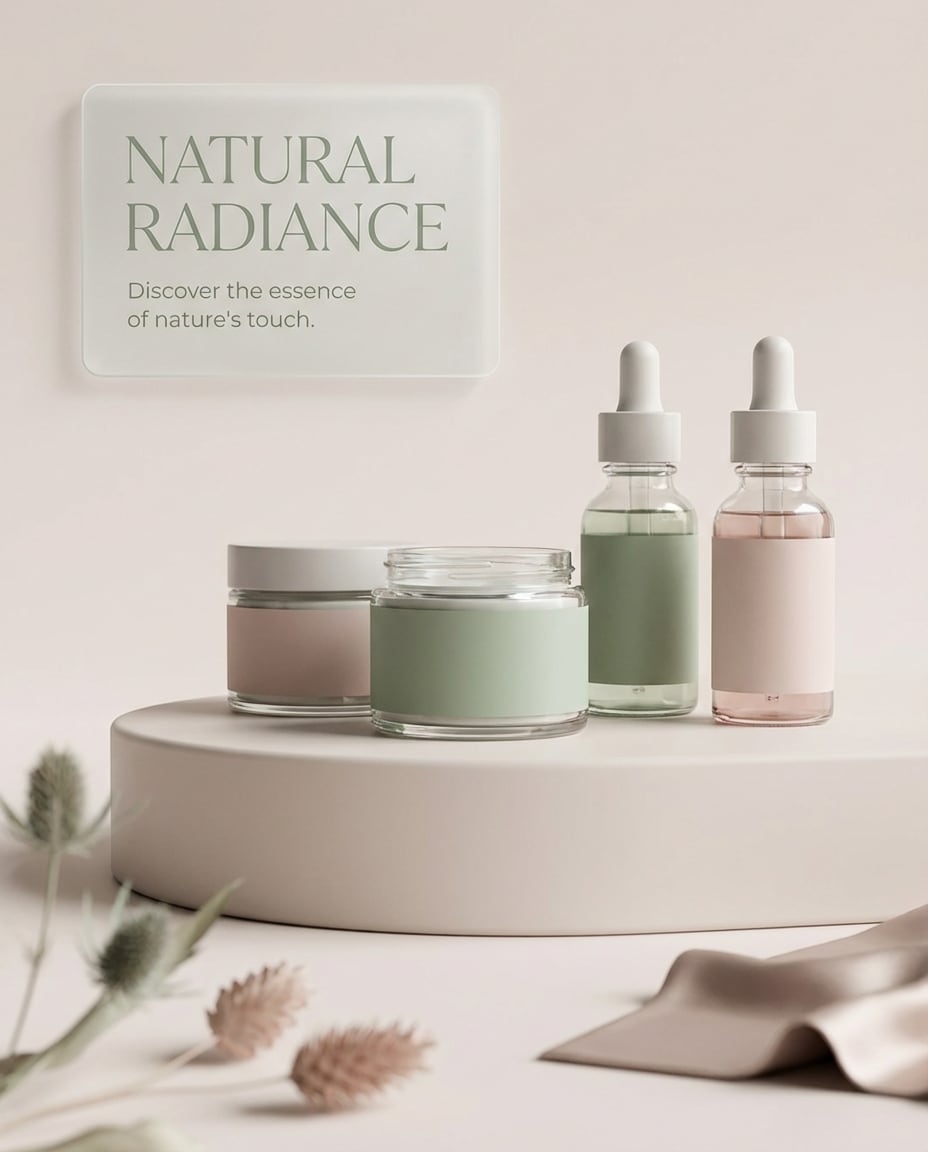 green palette beauty ad