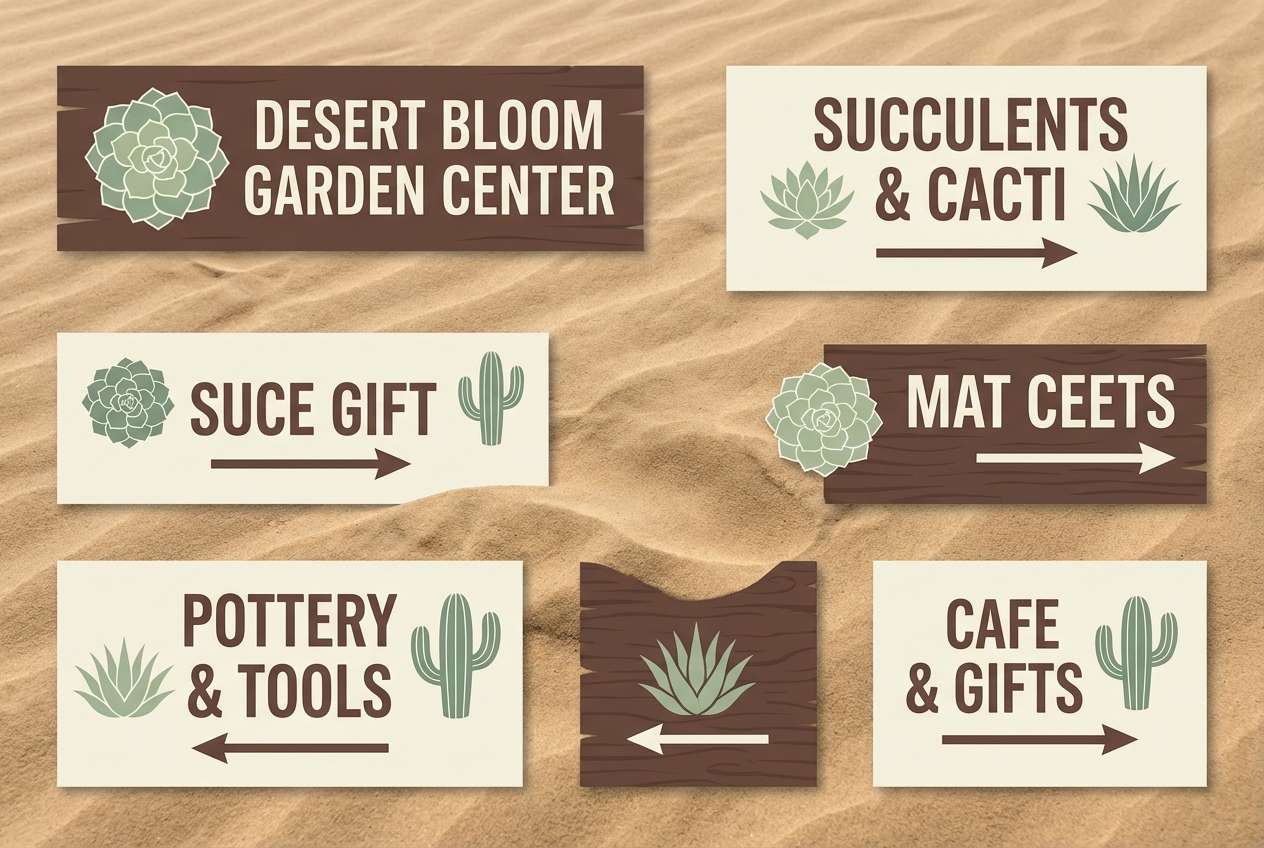 garden center signage