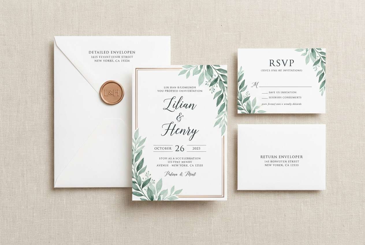 wedding invitation suite