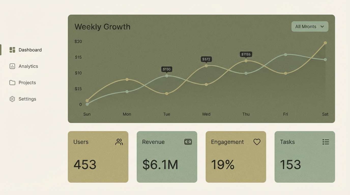 sage dashboard ui mockup