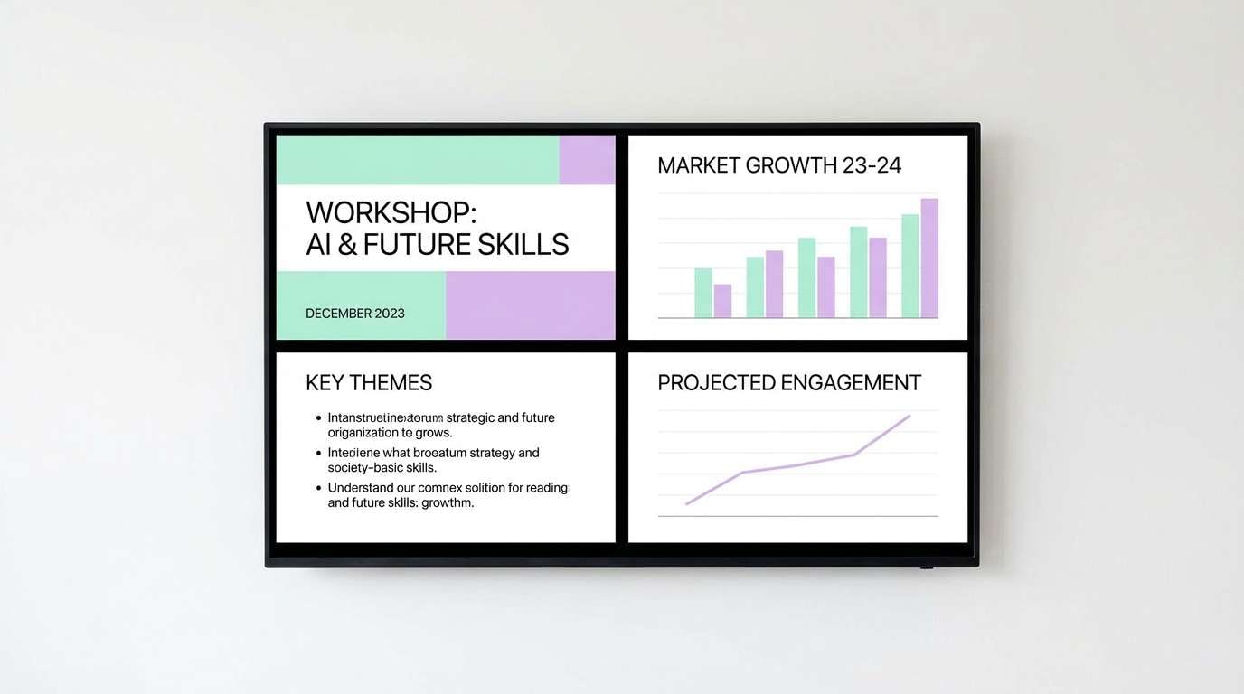 slide deck in mint lilac