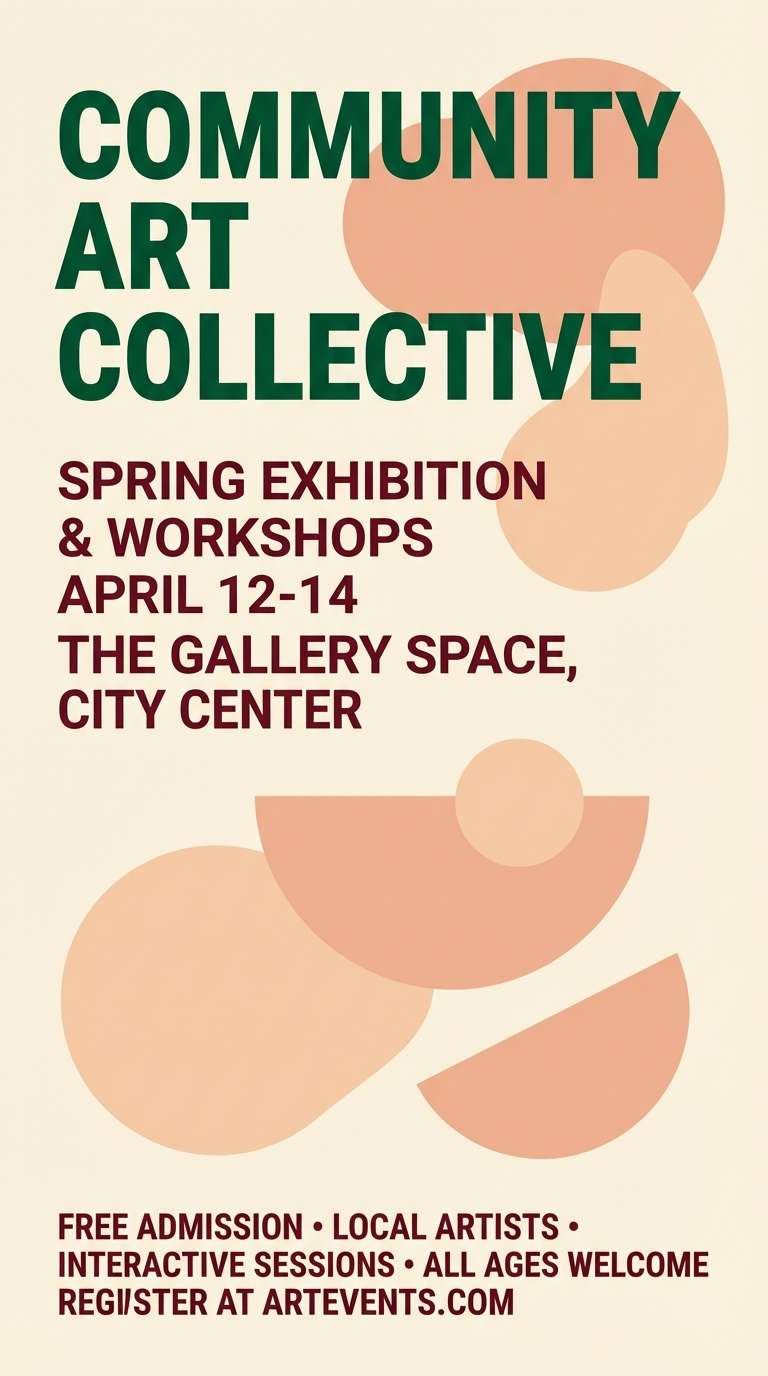 modern event poster design