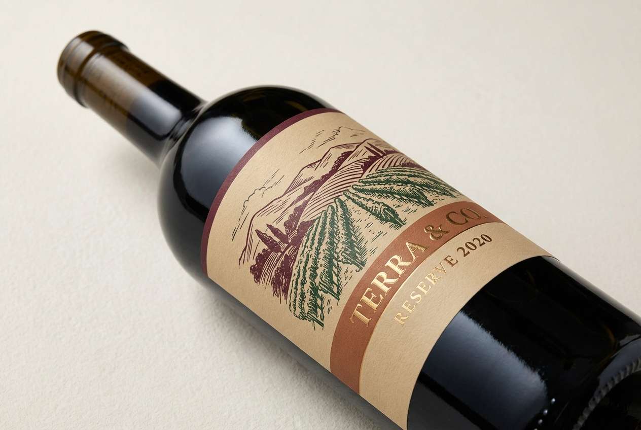 craft wine label design