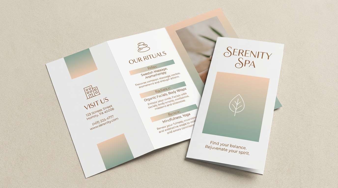 eucalyptus peach spa brochure