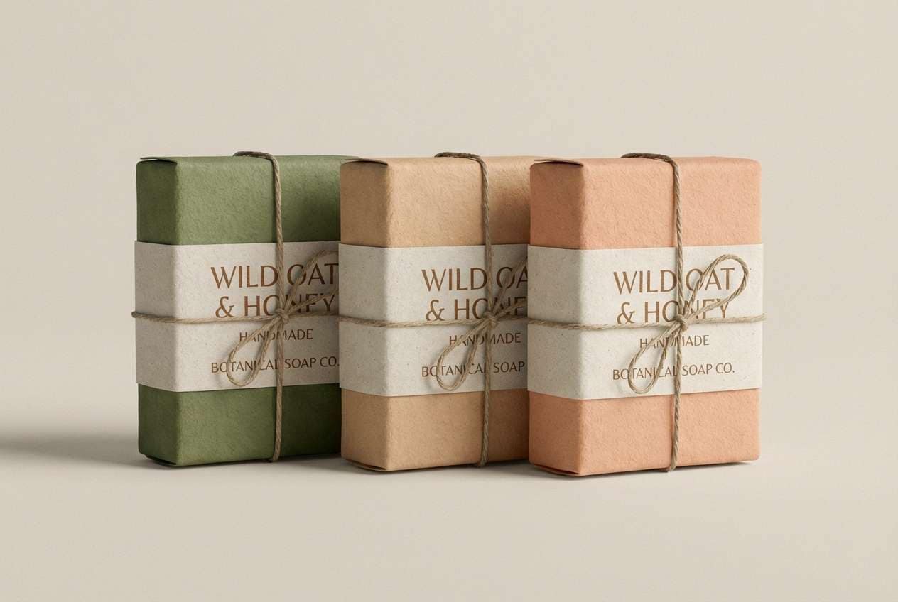 rustic soap label colors