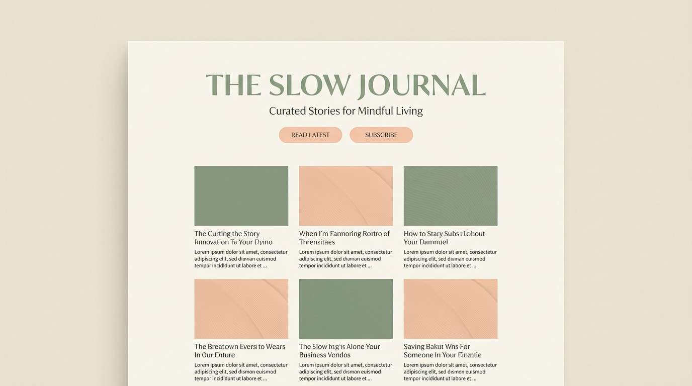 lifestyle blog in green peach