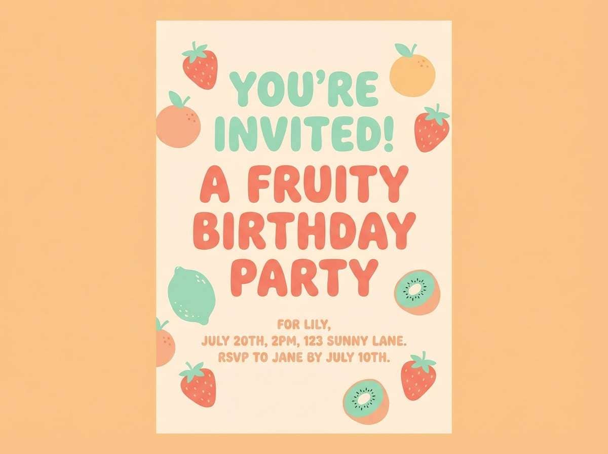 pastel birthday invite colors