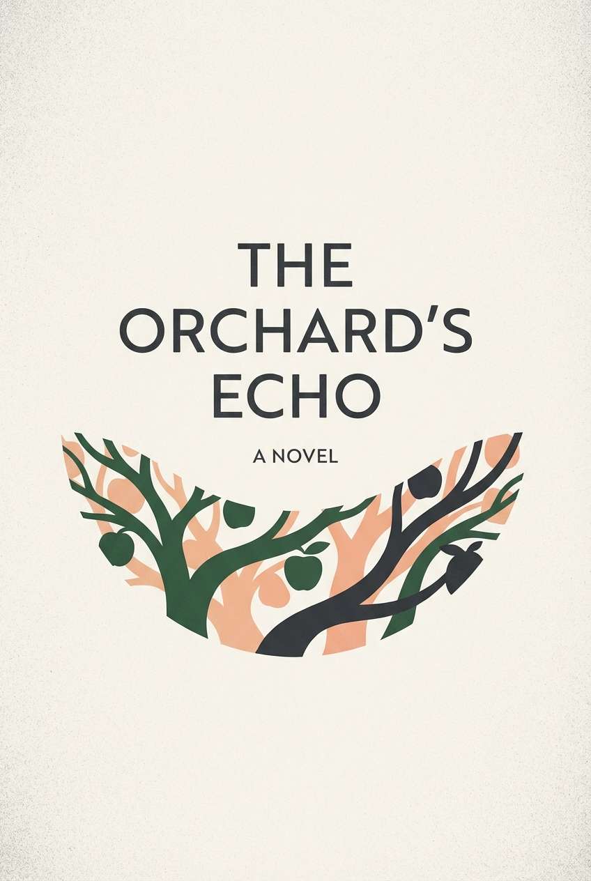 moody green peach book cover