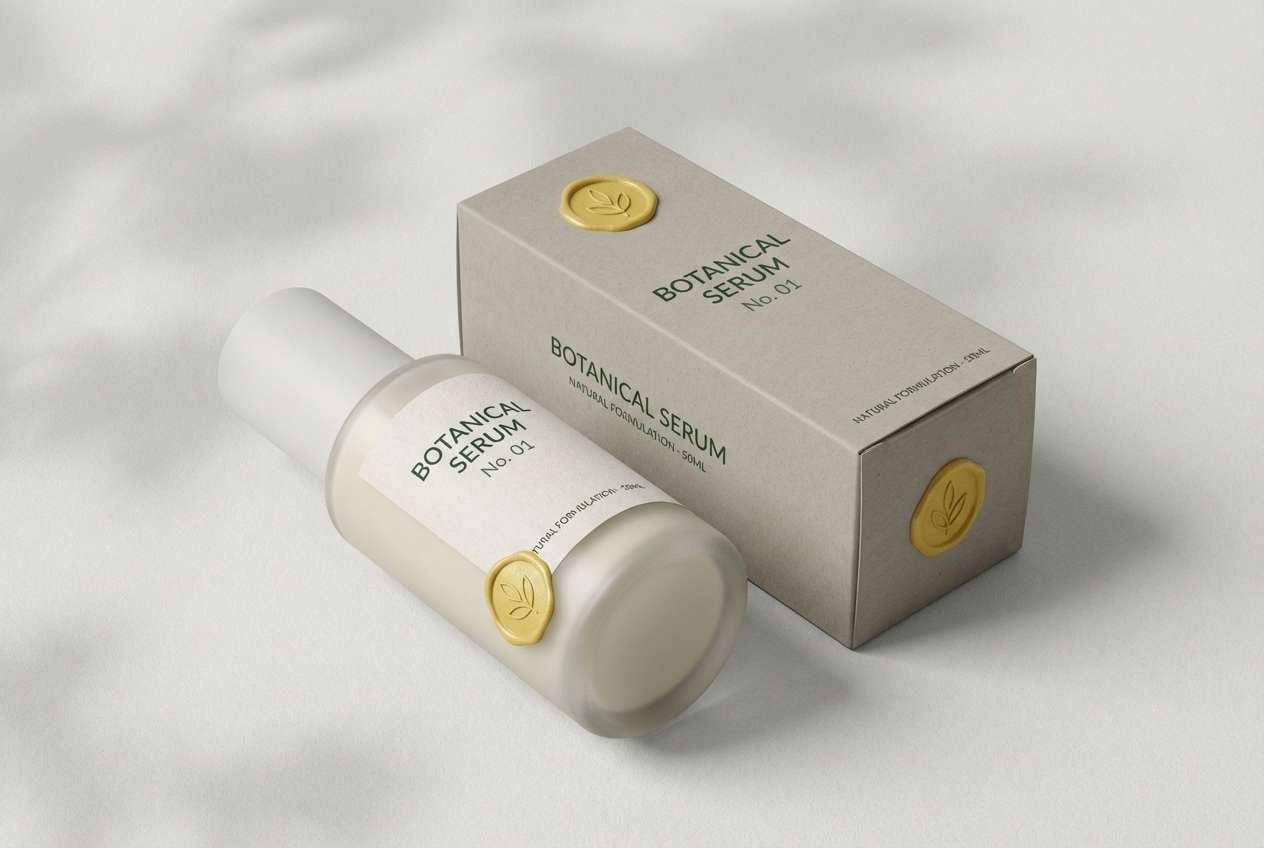 minimal skincare packaging