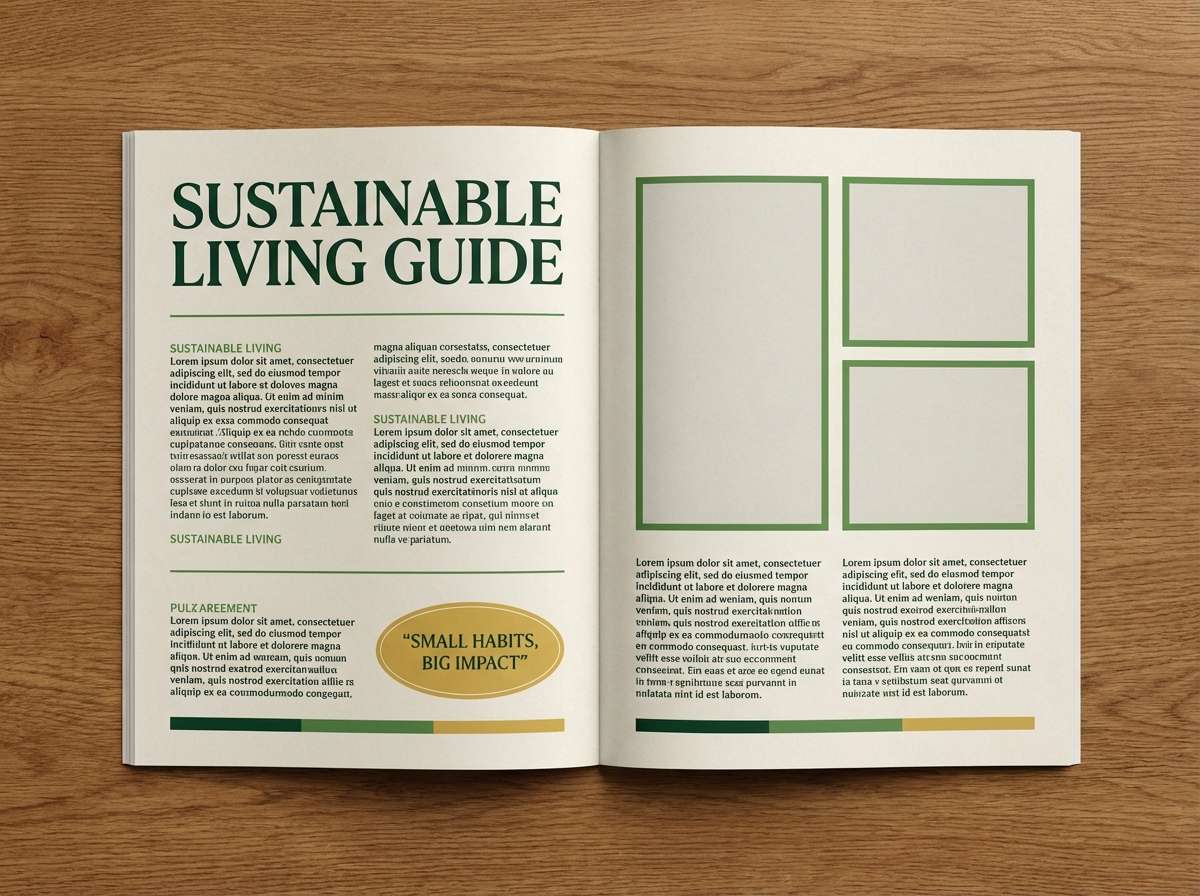 magazine layout spread