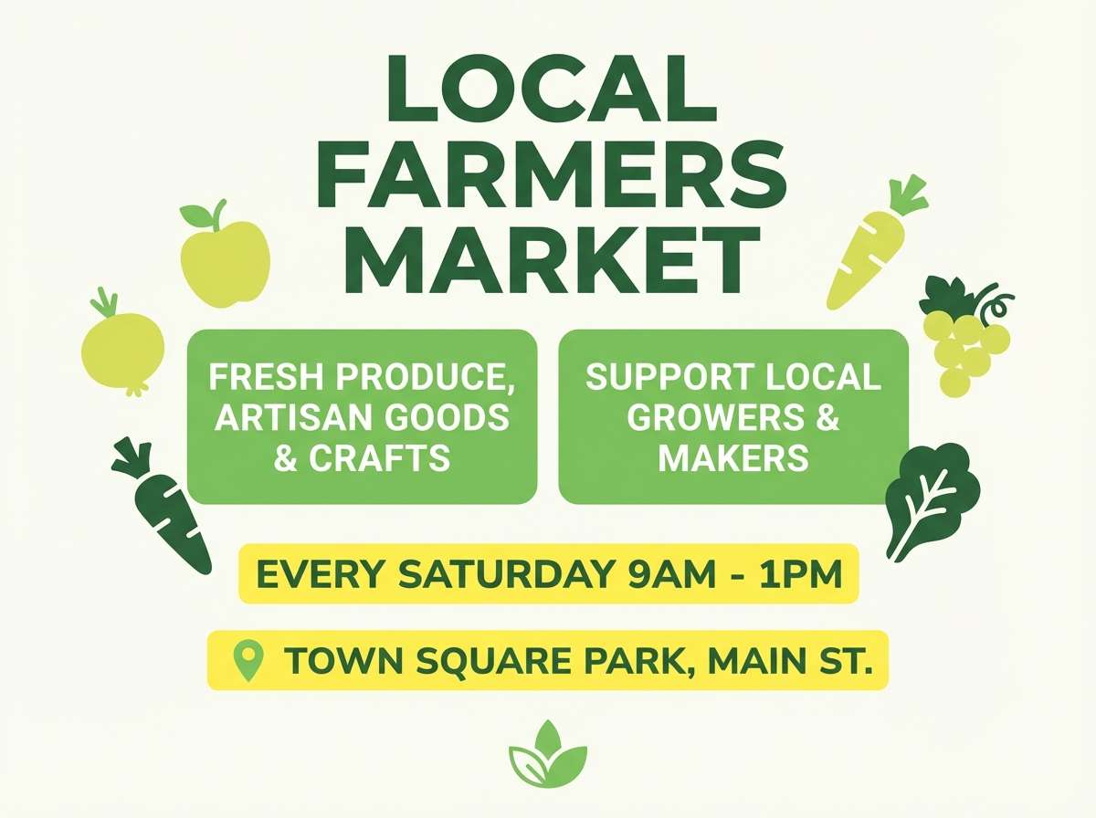farmers market flyer