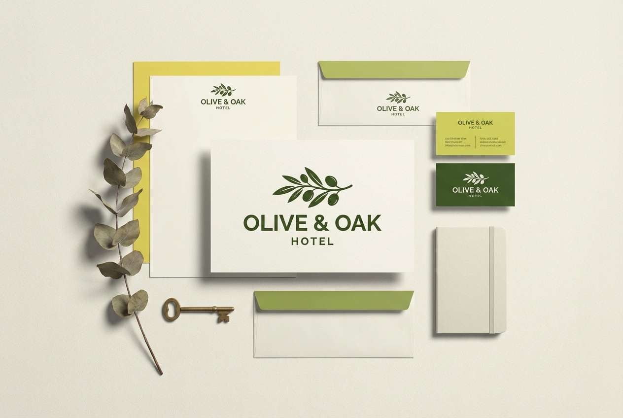 hotel branding stationery
