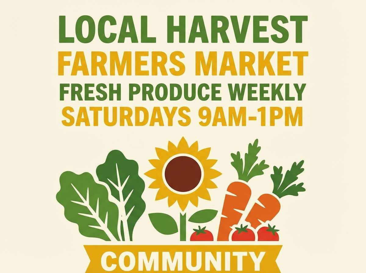 farmers market poster design
