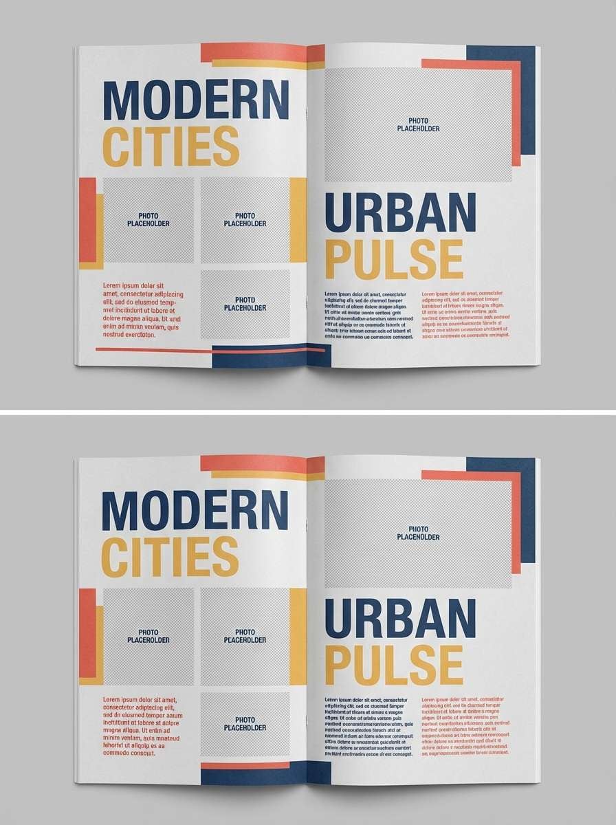 magazine spread layout