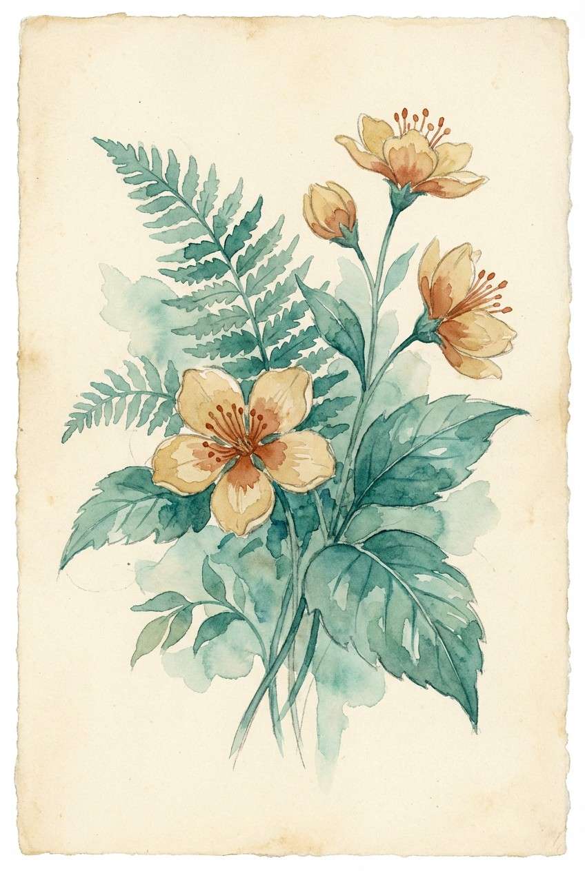 watercolor botanical illustration